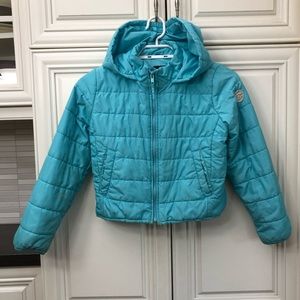 😎Gap girl’s cropped Primaloft puffer jacket